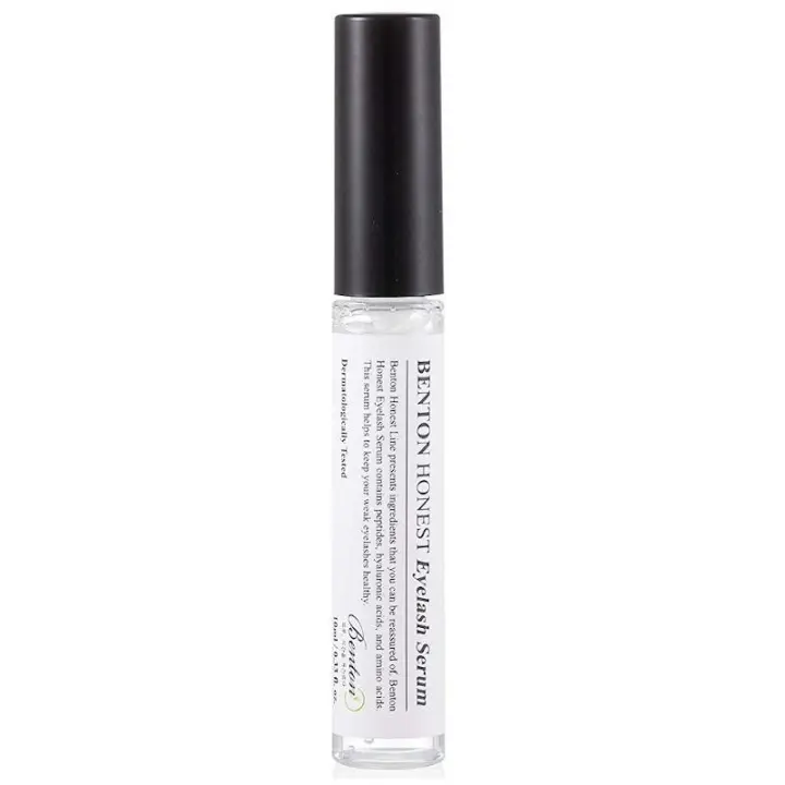 Benton HONEST EYELASH SERUM 10ml - Sérum para intensificar las pestañas, fortalecerlas y conseguir un efecto voluminizador con ingredientes suaves para las zonas más sensibles de los ojos. - 1