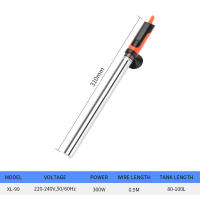 Calentador De Acuario Ajustable De Acero Inoxidable 50W~500W Para Controlar La Temperatura Del Agua Del Tanque De Peces Rango 17-35°C - details 9