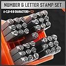 EasySpeed 37 pc Juego de sello de estampado 3 MM (A-Z & 0-9 corazón) para metal, cuero, madera, plástico, joyeria. Cincel y punzones de grabado de números y letras para manualidades y artesania - details 0