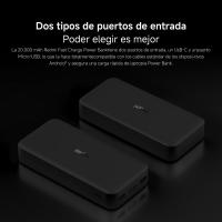 Xiaomi Redmi 18W Fast Charge Powerbank 20000 mAh, Batería Externa Portátil de Carga Rápida y Autocarga, Entrada Micro USB / USB Tipo C - Salida 2* USB-A, Puertos de Entrada / Salida Dual, Carga Rápida Bidireccional de 18 W - VXN4304GL - details 9