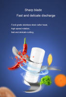 Mini Trituradora De Alimentos Eléctrica Recargable 250ml Processor De Verduras Y Ajo Para Cocina Portátil Plástico 30W 5V - details 5