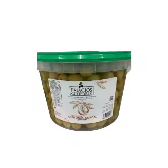 CUBO PLÁSTICO 4500 GRAMOS ACEITUNA GORDAL SABOR ANCHOA PALACIOS GUTIERREZ I PALACIOS GUTIERREZ - 1