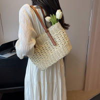 Bolso De Hombro Para Mujer Estilo Bohemio Grande Capacidad De Almacenamiento Suela De Paja Tejida Diseñador Casual Bolso De Playa De Verano - details 5
