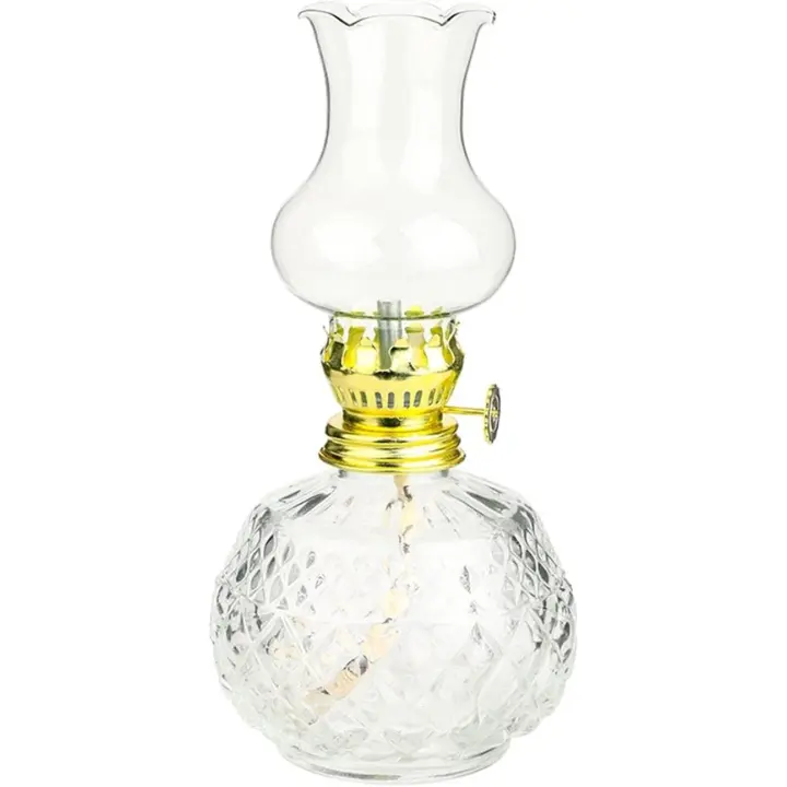 ZVD Oil Jar Kerosene Lantern - Classic Indoor Hurricane Lights (7") - 1