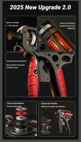 Ajustable Ejercitador De Mano De Acero Con Resorte Para Fortalecimiento De Agarre Y Expansor De Dedos 5-175Kg Entrenador De Muñeca Brazo Y Antebrazo Para Hombres Y Mujeres - details 1