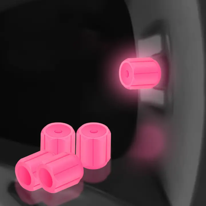 Cubierta De Válvula De Neumático Para Coche Universal Luz Autoluminosa Capa Decorativa Para Ruedas Anti-polvo Accesorio De Automóvil - 1