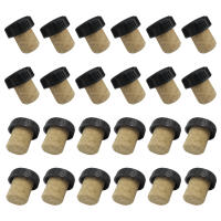 24pcs Tampas De Vino De Barra Para Botellas De Cerveza Y Vino Con Diseño De T En Madera De Goma Para Cocina Y Hogar - details 1