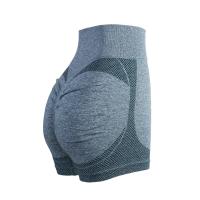 Shorts De Yoga Para Mujer Cintura Alta Shorts De Gimnasio Levantamiento De Glúteos Fitness Running Sportswear Polyester Sin Bolsillos - details 26
