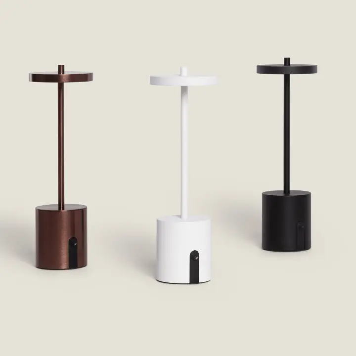 Lámpara de Mesa LED Portátil para Exterior Metal con Batería Recargable Jawania - 1