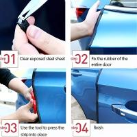 Pegatinas Decorativas Para Puertas De Coche Protección Antigolpes Y Anti-Resbaladizas De Goma Protector De Borde De Puerta De Coche - details 4