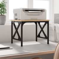 vidaXL Soporte de Impresora Estante Organizador Madera Ingeniería Roble Sonoma Color Gris sonoma,  Marrón roble,  Negro y mas - details 4