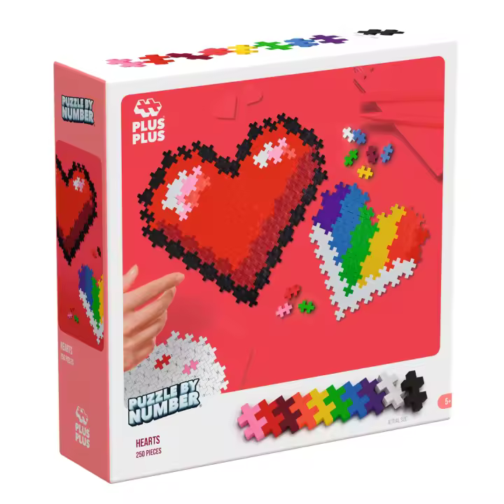 Puzzle 3D Plus Plus - Corazones   Aprende A Construir Dinosaurios  Rompecabezas Niños  Juegos Educativos Niños 5 Años  Puzzle 5 Años  Juegos para Niños - 1