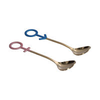 Cuchara de pareja innovadora en forma de corazón Cuchara de acero inoxidable 304 para cocina Hogar Restaurante Azul Oro rosa - details 3