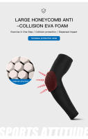 1pc Protección De Codo Deportiva Anti-colisión Con Diseño De Células De Ápice Malla De Protección Para Hombro Y Brazo Para Baloncesto Ciclismo Y Fitness Accesorio Deportivo Para Hombres - details 4