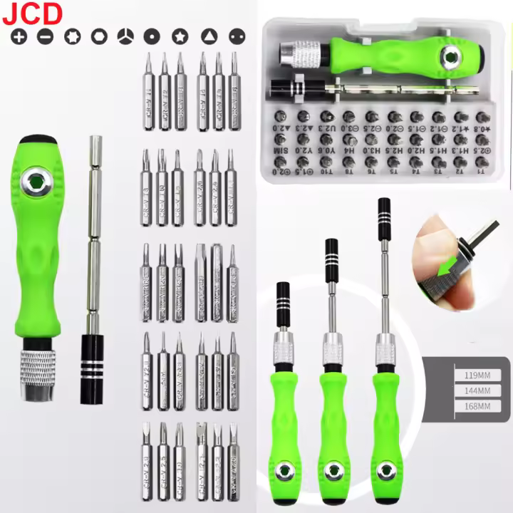 Set De Destornilladores De Precisión 32-en-1 Mini Con Puntas Magnéticas Herramienta Multifuncional Para Reparación De Teléfonos Relojes Gafas PC - 1