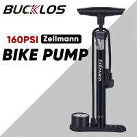 BUCKLOS Zellmann Bomba De Bicicleta 160PSI Con Medidor Para Ruedas De Montaña Y Carretera Válvulas Presta Y Schrader Herramientas De Ciclismo - details 0