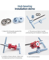 Juego De Herramientas Para Extracción Y Instalación De Rodamientos De Bicicleta Hub Bottom Bracket Accesorios De Bicicleta - details 13