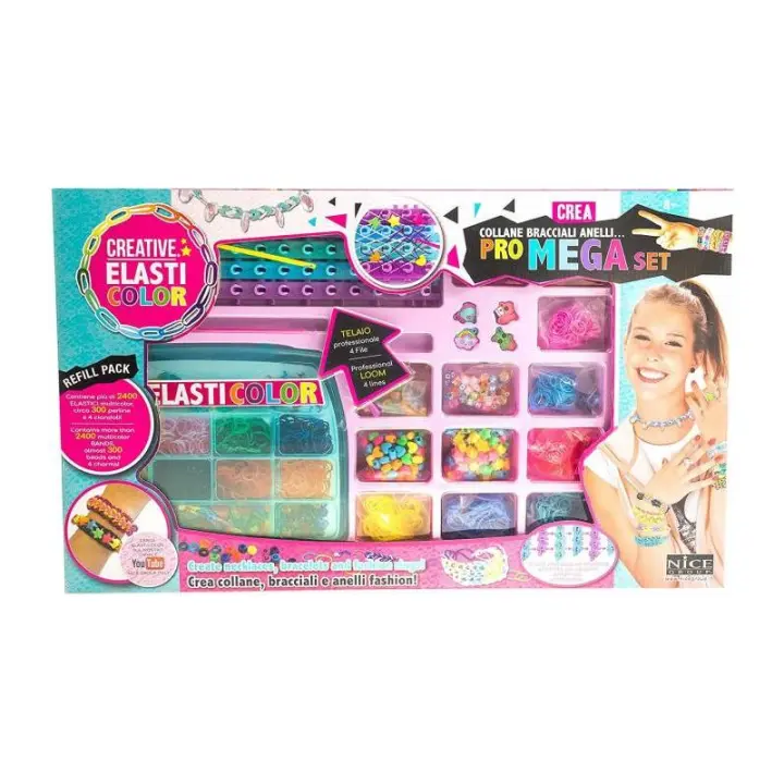 Nice Elasticolor Mega Set para Hacer Accesorios de Moda con Maletín de Almacenamiento - 1