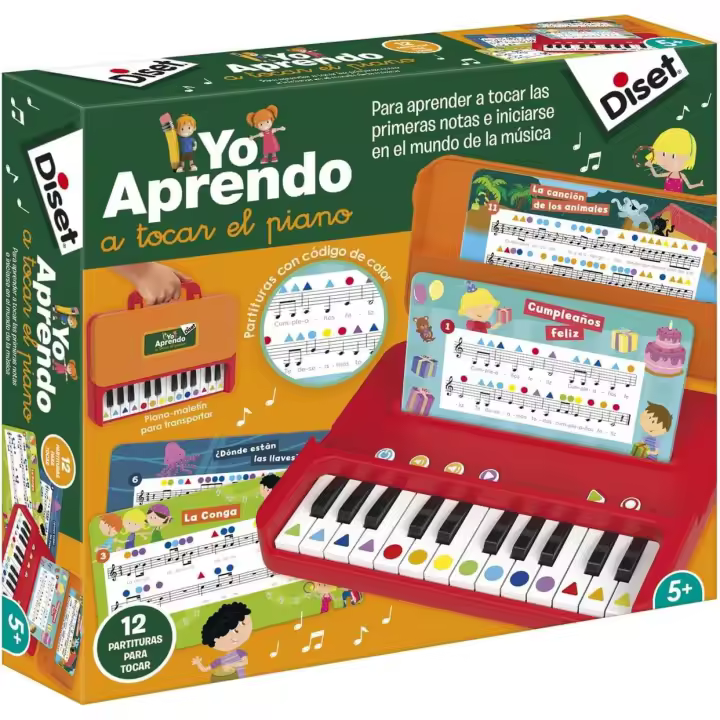 Yo Aprendo a Tocar el Piano Juego Educativo + 5 años Diset - 1