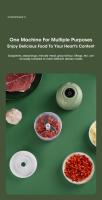 Molinillo Eléctrico De Ajo 250ml Mini Con Carga USB Procesador De Alimentos Para Frutas Verduras Pimienta Picante Herramientas De Cocina - details 5