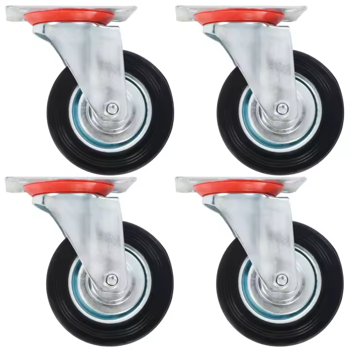 vidaXL Ruedas giratorias 8 unidades 100 mm - 1
