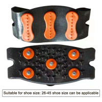 Cubrezapatos Antideslizantes Para Escalada En Nieve Y Montañismo Unisex Cubrezapatos De Hielo Con 5 Clavos Accesorios Para Caminar Y Senderismo - details 1