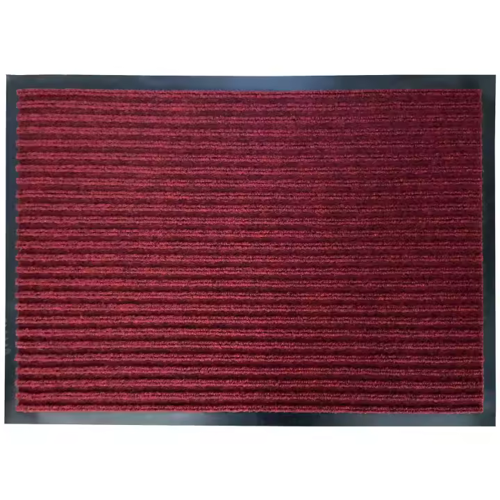 Felpudo de rayas goma antideslizante - granate 7190000-2 - 1