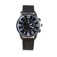Reloj Deportivo De Moda 2024 Para Hombres Reloj Digital Trendy Con Cinta PU Cuero Reloj De Cuarzo Estudiante Resistentes Al Agua - details 3