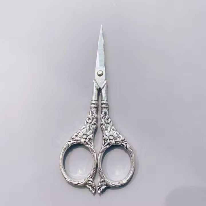 Tijeras De Costura Vintage Europeas 1Pc Herramienta De Tela Para Bordado Y Tailor Retro Diseño Elegante Para Manualidades - 1