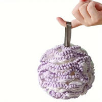 Bola De Ducha Con Perlas Esponja De Baño Con Encaje Scrub Para Espalda Flor De Baño Con Bolitas De Jabón Toalla De Baño Paño De Baño - details 7