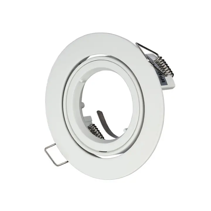 Aro de Empotrar GU10 Redondo Blanco VT 775  V-TAC - 1