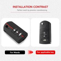 Funda De Llave De Silicona Para Mazda Demio 2 3 5 6 M3 M5 M6 CX-5 CX7 CX9 RX8 MX5 MPV Protector De Caja De Llave Sin Llave - details 1