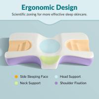 Almohada Para Dormir De Lado Antiarrugas Y Antienvejecimiento Almohada De Memoria Para Prevenir Dolor En El Cuello Y Hombros - details 4