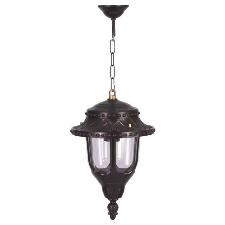 Lámpara de techo para exterior WELLHOME  - Negro, 25x25x50 - 1