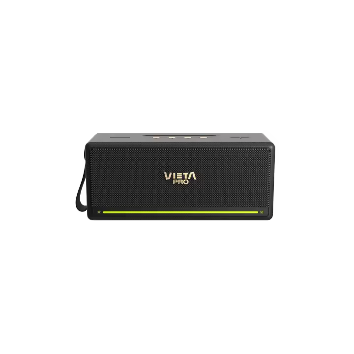 Vieta Pro Altavoz Potente de 56W Bluetooth de estilo Vintage con USB Player, TWS, Luces LED, Impermeable, USB tipo C, Aux-In, Batería de 10h estéreo inalámbrico Alegro - 1