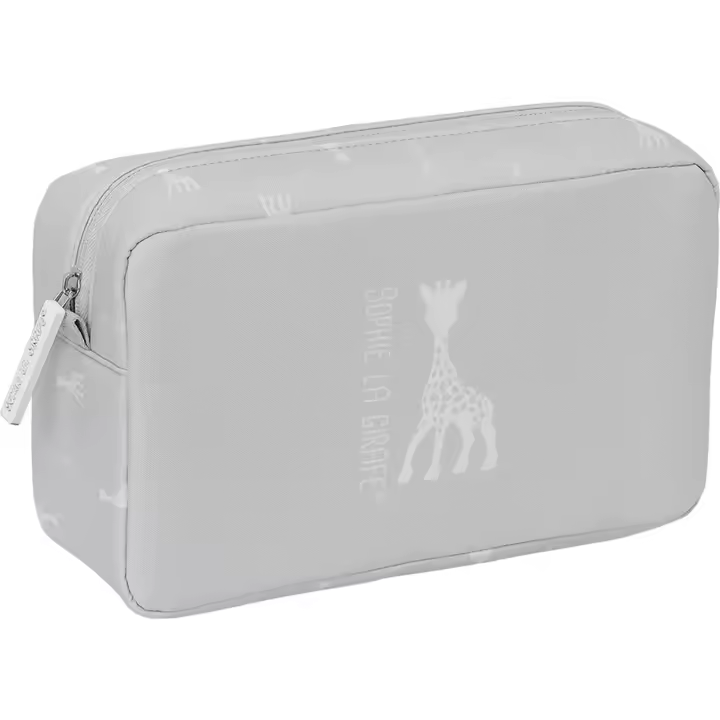 SAFTA  NECESER RECTANGULAR Y REPELENTE AGUA SOPHIE LA GIRAFE MUM - Neceser Licencia Oficial - Diseño Elegante - Ideal para Viajes y Uso Diario - Material Resistente - Cierre de Cremallera Seguro - 1
