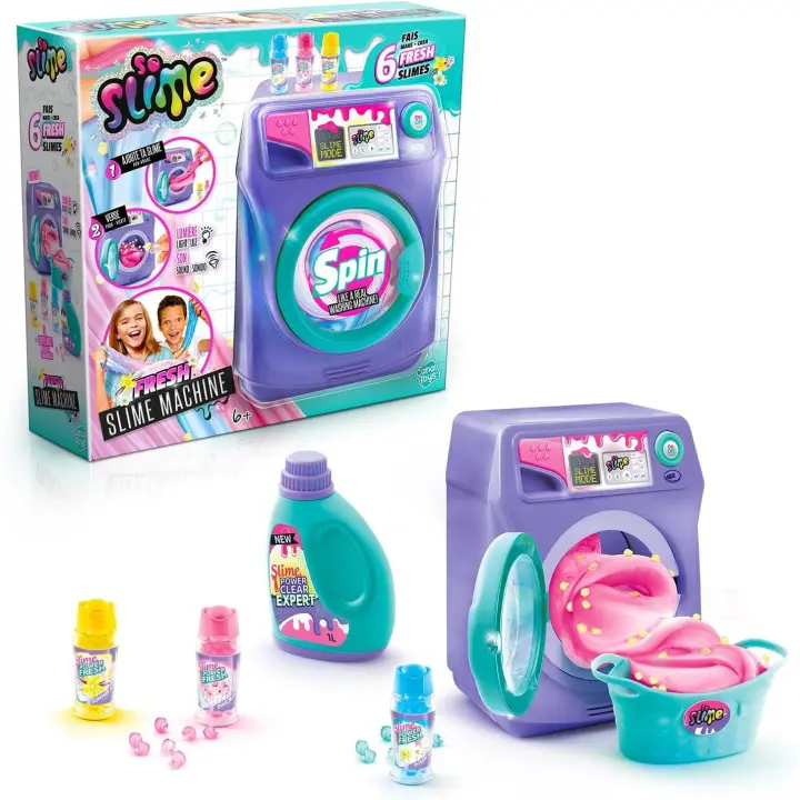 Canal Toys  So Slime  Lavadora de Slime con Aroma - Washing Machine Fresh Scented - SSC 244, Violeta - 1