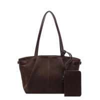 Bolso De Hombro Para Mujer De Cuero Suave Con Bolsillo Interior Y Cremallera Color Sólido Bolso De Mano Para Trabajo Y Viaje - details 10