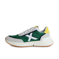Munich Hombre Zapatillas Casual Versus 54, Estilo Deportivo en Tonalidades Verde, Gris y Amarillo + REGALO CAMISETA - details 1