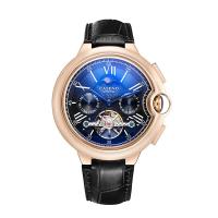 Reloj De Pulsera Automático De Lujo Para Hombre Estilo Casual Con Fase Lunar Y Calendaría Resistente Al Agua Cuero Y Acero Inoxidable - details 14
