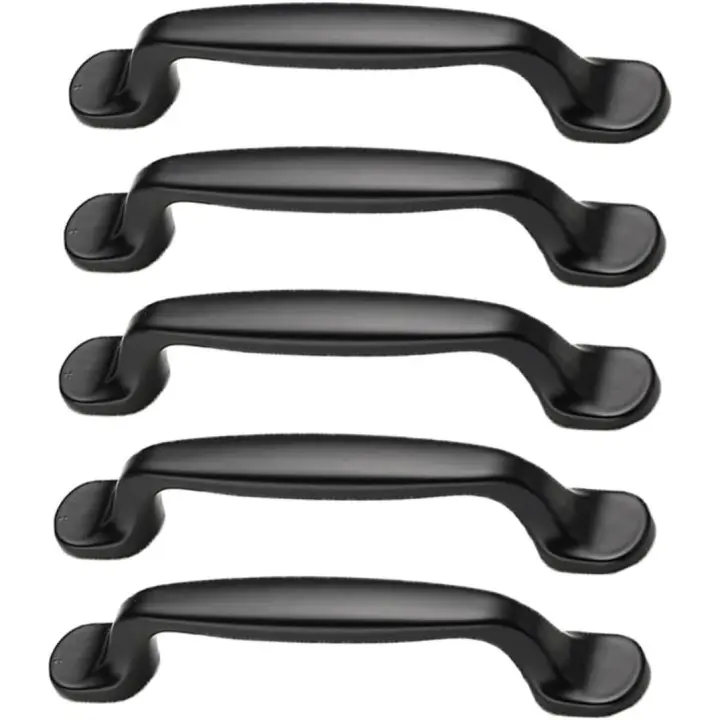 UDS. Tiradores Negros para Puertas de muebles, muebles de Cocina, harrajes para armarios, Pomos y Tiradores para cajas de tocador, accesorios para muebles de baño - 1