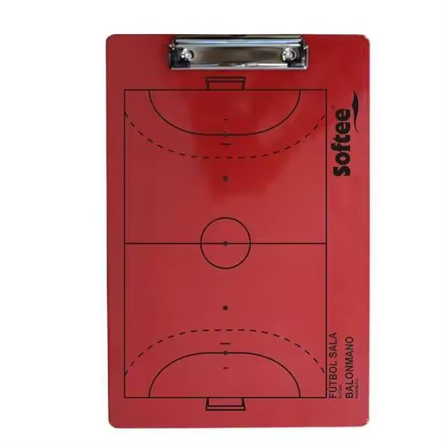 AND TREND Carpeta Táctica Veleda Fútbol Sala/Balonmano Rojo - Ideal para Entrenadores - Incluye Rotulador - 1