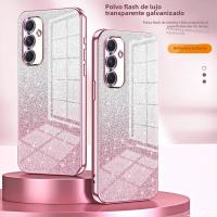 Funda De Platinado Con Brillo Para Samsung Galaxy A57 A17 A07 A56 A36 A26 A16 A15 A25 A35 A55 A54 A13 A53 A23 A33 A52 A72 Resistente Al Choque Cubierta Transparente Con Diseño De Brillo - details 0