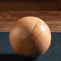 Juguete De Lógica Wooden Kongming Lock En Forma De Bola Redonda Puzzle 3D Desafío Intelectual Para Adultos Y Niños - details 0