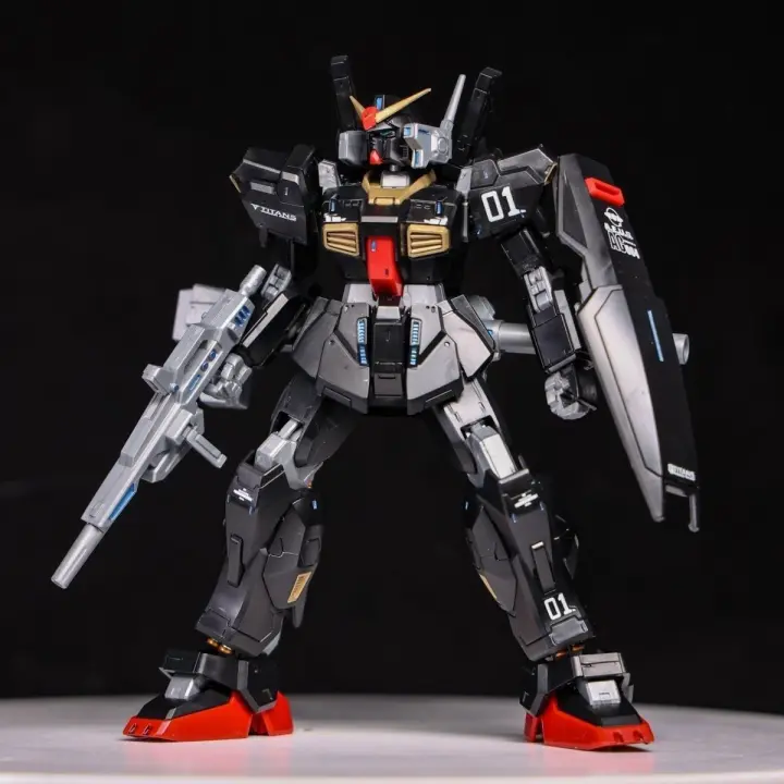 Modelo De Mecha RX-178 STAR MK-Ⅱ En Escala 1/144 Artesanía De Juguete De Color Negro Y Blanco Para Juego De Puzzle Y Decoración Regalo Para Adolescentes Y Adultos - 1