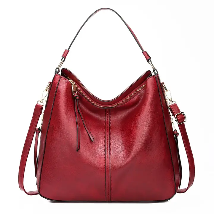 Bolso Hombro Mujer DIDABEAR De Cuero Gran Capacidad Estilo Vintage Casual Bolso De Mano Tote Bolsa De Moda Con Solapa - 1