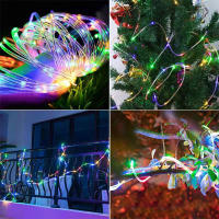 Luces De Cadena LED Solar Para Exterior 5/10/20m Impermeables Decoración Para Navidad Boda Año Nuevo Árbol De Navidad Fiesta De Año Nuevo - details 12