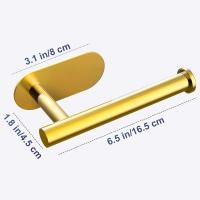 Toilet Roll Holder Self Adhesive, SUS 304 Stainless Steel Wall Mounted Toilet Paper Holder for Bathroom,Toilet, Kitchen,- No Drilling - details 1