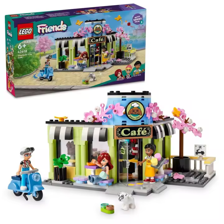 LEGO 42618 Friends Cafetería de Heartlake City Juguete para niñas y niños, set para socializar - 1