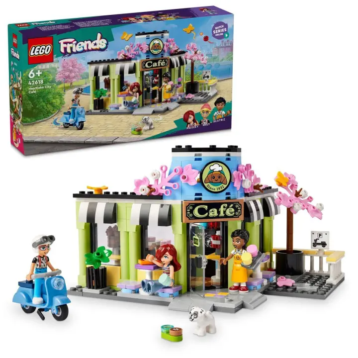 LEGO 42618 Friends Cafetería de Heartlake City Juguete para niñas y niños, set para socializar - 1